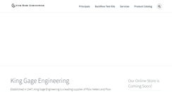 Desktop Screenshot of kinggageengineering.com
